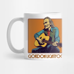 Gordon Lightfoot / Retro Style Fan Design Mug